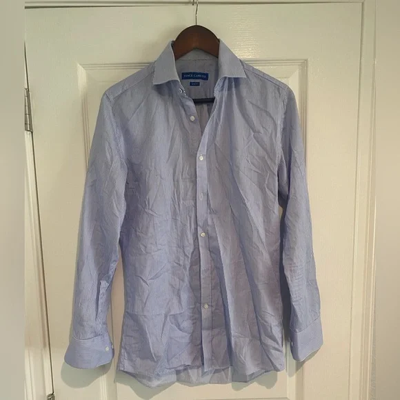 vince camuto slim fit dress shirt Nox Anabel JE1007 Simple Bridal Gown Long Fitted Wedding Dress main image 0